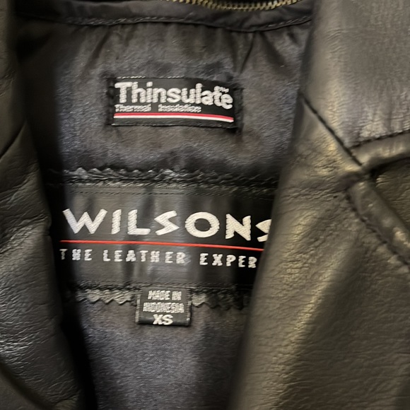 Womens Wilson’s leather jacket with tie - Picture 2 of 12